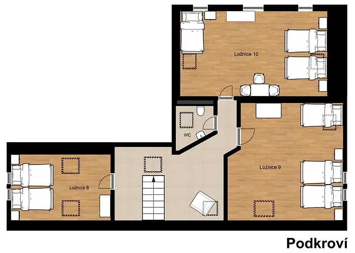 U Tri Cest Holiday home Krasna Lipa